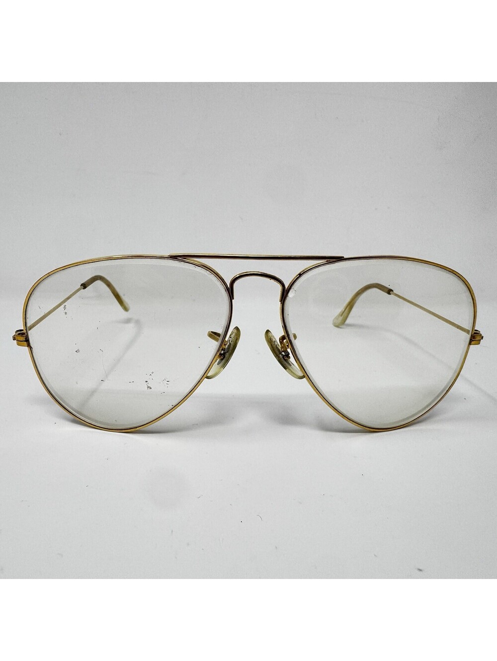 Vintage B&L Ray-Ban L1632 WNAS Gold Aviator Frames Only USA 56-18